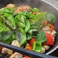 ｸﾏﾘｴ's cooksnap of when they made バジル香る♪鶏肉と夏野菜のガリマヨ炒め.
