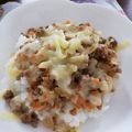 ぴょん☆12's cooksnap of when they made ひき肉チーズ丼.