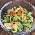 アボガドまん's cooksnap of when they made みょうが　油揚げ　きゅうり　葱のサラダ.