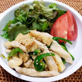 さくらスキップ's cooksnap of when they made 鶏むね肉と厚揚げピーマンの甘辛炒め.