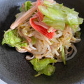 太陽とたまご's cooksnap of when they made 超簡単！もやしとカニカマとレタスのサラダ.