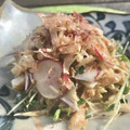 のりこF's cooksnap of when they made 茗荷と竹輪とかいわれ大根和え物.