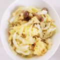 ハニビ's cooksnap of when they made 基本のキャベツ野菜炒め♪卵入り.