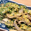 あおちさん's cooksnap of when they made 白だしで簡単！豆苗としめじの卵炒め.