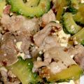 丸いフライパン's cooksnap of when they made 豚肉と豆腐のゴーヤチャンプルー.