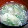 うめこ＆りゅうのすけ's cooksnap of when they made 【副菜】とろ～り豆腐のニラ玉スープ.