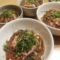 Isshyダディー's cooksnap of when they made ぶつ切りマグロ&ネギトロ丼☆.