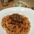 Isshyダディー's cooksnap of when they made 赤味噌＊和風ボロネーゼパスタ.