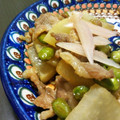 hacohome's cooksnap of when they made 新生姜の豚大根炒め.