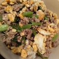 とろけい's cooksnap of when they made 元気回復！挽き肉と小松菜スタミナ混ぜご飯.