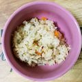 ☆ひなたmama☆'s cooksnap of when they made (幼児食)なめ茸シーチキンの炊き込みご飯.