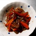 匿名です's cooksnap of when they made コンニャクとニンジンと竹輪のきんぴら風.