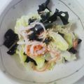 やしゅう's cooksnap of when they made わかめときゃべつのカニあんかけ♪.