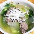 おじ☆さん's cooksnap of when they made 鶏肉だんごと冬瓜のスープ.