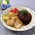 toraちゃん♪'s cooksnap of when they made ハンバーグのソースのリメイク焼きそば.