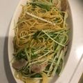 猫めい's cooksnap of when they made 豚と水菜のパスタ 〜柚子胡椒風味〜.