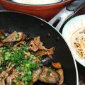 四つ葉のマーク's cooksnap of when they made なす＆豚バラのコチュジャン☆素麺.