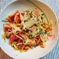 ペキのリリー's cooksnap of when they made 夕ご飯のもう一品に☆舞茸サラダ.