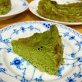 ミニオン's cooksnap of when they made 大人のバスクチーズケーキ(抹茶).