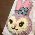 mk1024's cooksnap of when they made ステラルー ケーキ❤ キャラ立体ケーキ.