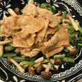 yumtas♥'s cooksnap of when they made 豚のしょうが焼き＊きのこと小松菜添え.