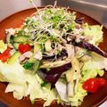けいなめこ's cooksnap of when they made レンジ蒸しなすと豚しゃぶのさっぱりサラダ.