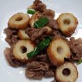 夢・ひまわり・姫's cooksnap of when they made ちくわと牛肉の炒め物.