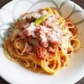 ありん＊'s cooksnap of when they made アスパラとツナのトマトクリームパスタ.