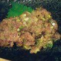 mapimapiko's cooksnap of when they made おうちで居酒屋メニュー★鯵のなめろう.