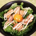 そらいろ猫's cooksnap of when they made うちカフェごはん＊せせりの照りマヨ丼.