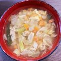 クックXVUGWQ☆'s cooksnap of when they made 余った餃子の具で作る簡単中華スープ.