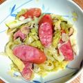 レンクロ's cooksnap of when they made ソーセージとキャベツどっさり蒸し.