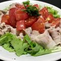 ☆GSSQHY☆'s cooksnap of when they made 簡単！完熟トマトソースの冷しゃぶパスタ♡.