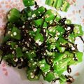 きゃんなお's cooksnap of when they made 簡単和総菜☆おくらの塩昆布ナムル.