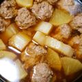クック3B4H42☆'s cooksnap of when they made 大根と玉ねぎ肉団子の煮物♪ふっくら美味♡.
