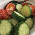 Perlまま's cooksnap of when they made ミニトマトときゅうりのゴマ和え.