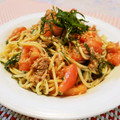 アイリッシュショコラ's cooksnap of when they made さっぱりトマトと大葉の冷製パスタ.