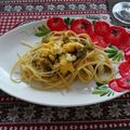 melmarilyn's cooksnap of when they made 高菜とふんわり卵の和風パスタ.