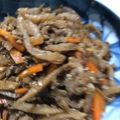 ゆみらんたん's cooksnap of when they made 【副菜】ひき肉入り♪ごぼうの五目金平.
