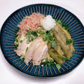 tachutachu's cooksnap of when they made 蒸し鶏と焼きナスの冷たい蕎麦.