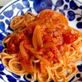 ゆりまろ☆'s cooksnap of when they made コストコのトマトソースで簡単パスタ.