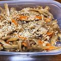 ma2kaboch's cooksnap of when they made ひき肉入りきんぴらごぼう.