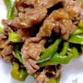 リラックマ鉄子's cooksnap of when they made 牛肉とピーマンのオイスタースタミナ炒め☆.