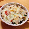 クックHVL6DL☆'s cooksnap of when they made ひき肉と夏野菜のチーズ焼き.