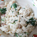 hanieni's cooksnap of when they made おさかなのソーセージとナッツの白和え.