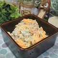 虹色♪︎ちゅーりっぷ's cooksnap of when they made カニかまと粉チーズのマカロニサラダ！.
