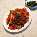 晴～♪'s cooksnap of when they made 簡単美味しい♫挽肉と彩りピーマン味噌炒め.