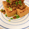 パン1斤's cooksnap of when they made 厚揚げのごま豚ザーサイかけ.
