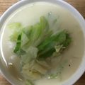 かおり♡♡♡'s cooksnap of when they made 簡単、とろとろ、キャベツ豆乳スープ.