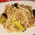 Sのママ's cooksnap of when they made ごま油が決め手！きゅうりと豚の焼きうどん.